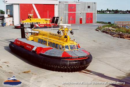 SRN6 with the Canadian Coastguard -  (credit: The <a href='http://www.hovercraft-museum.org/' target='_blank'>Hovercraft Museum Trust</a>).